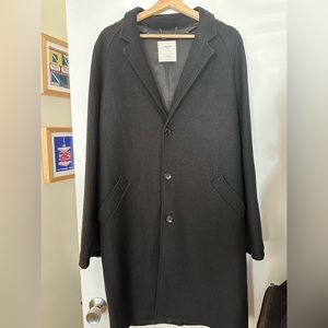 Percival Black Boucle Trench Coat